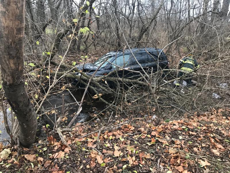 Vehicle Into Creek - Potato Rd. - Upper Salford Twp. - 12/06/2017